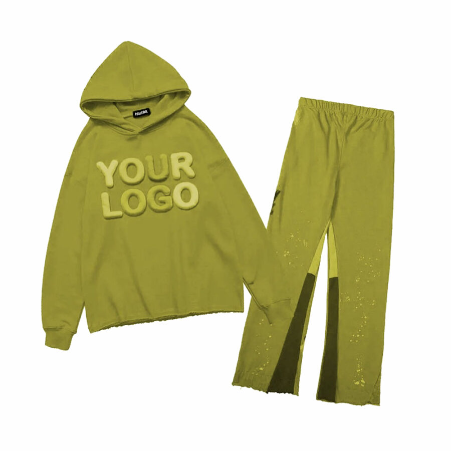EMBOIDRY HOODIE SET