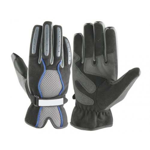 Perforated Leather Motorcycle Mesh Gloves
