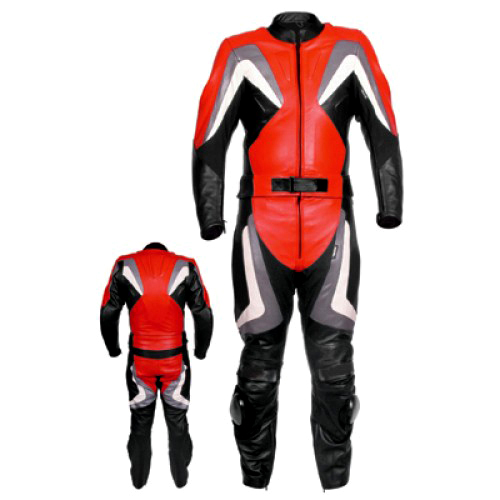 Armor Protection Motorbike Real Leather Biker Riding Suit